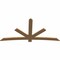 Ekena Millwork Alberta Smooth Timber Gable Bracket, Western Red Cedar, 96"W x 48"H x 1 1/2"D x 5 1/2"F, 12/12 Pitch GBW096X48X0206ALB00SWR - alternate 5
